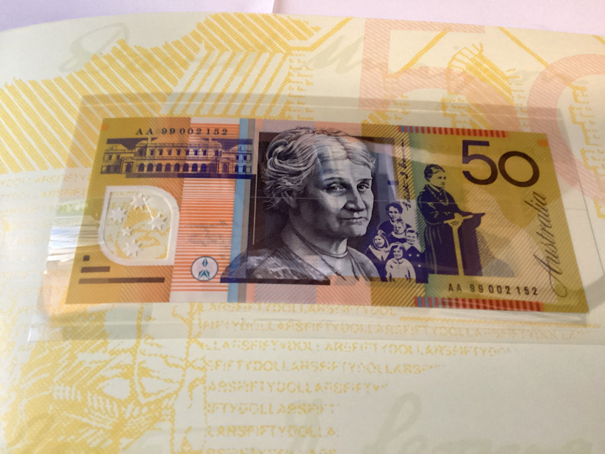 1999 Uncirculated Banknote Deluxe Now Numbered Notes. $5, $10, $20, $50, $100. NPA