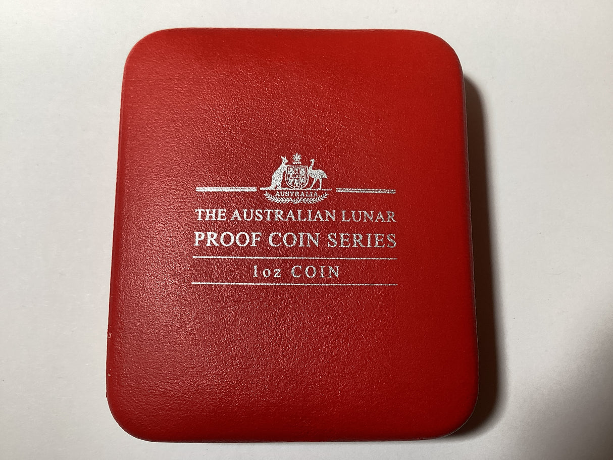 2001 Australian Lunar 1 oz Silver Proof Coin. Year of the Snake.