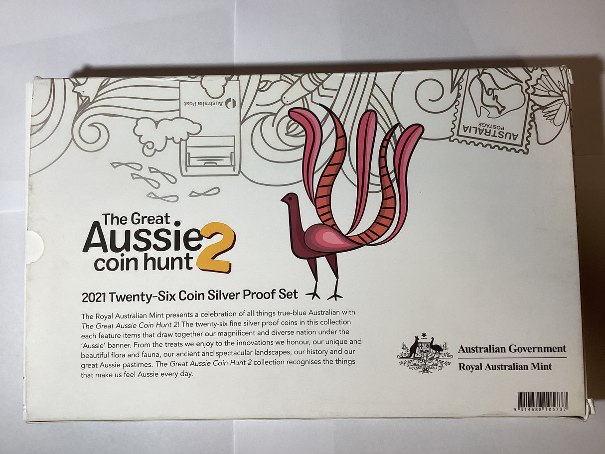 2021 26 Coin Silver Proof Coin Set. Great Aussie Coin Hunt 2.