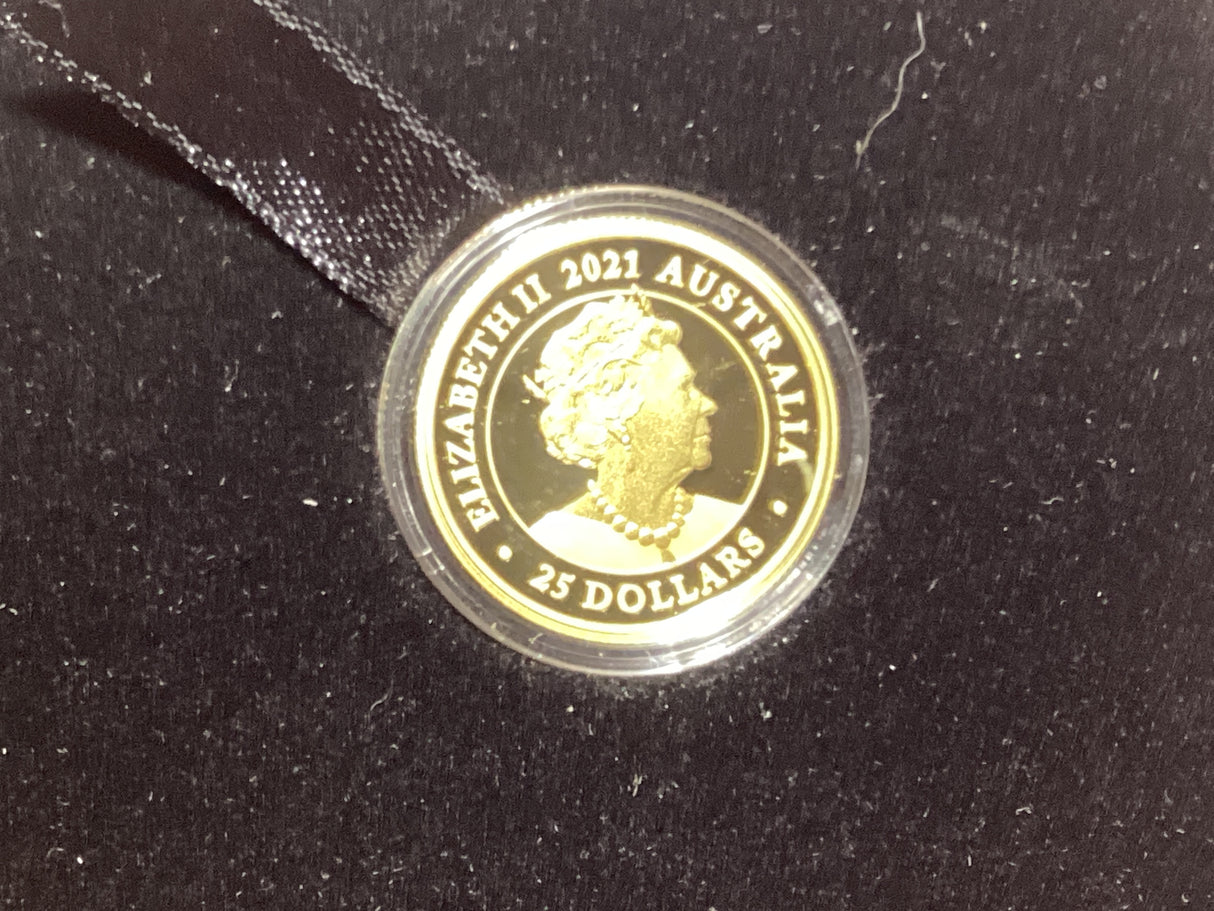 2021 $25 Australian Gold Proof Sovereign.