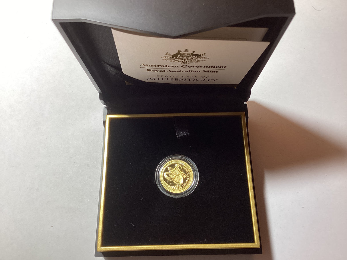 2022 $10 ‘C’ Mintmark. Eureka. Australia’s Gold Rush. 1/10 Ounce Gold Proof Coin.