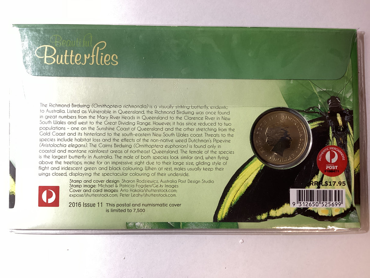 2016 $1 PNC. Beautiful Butterflies.