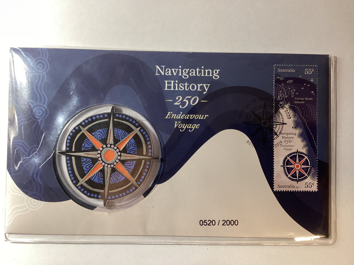 2020 PNC Medallion. Navigating History. 250 Years Endeavour Voyage. 2000 made.