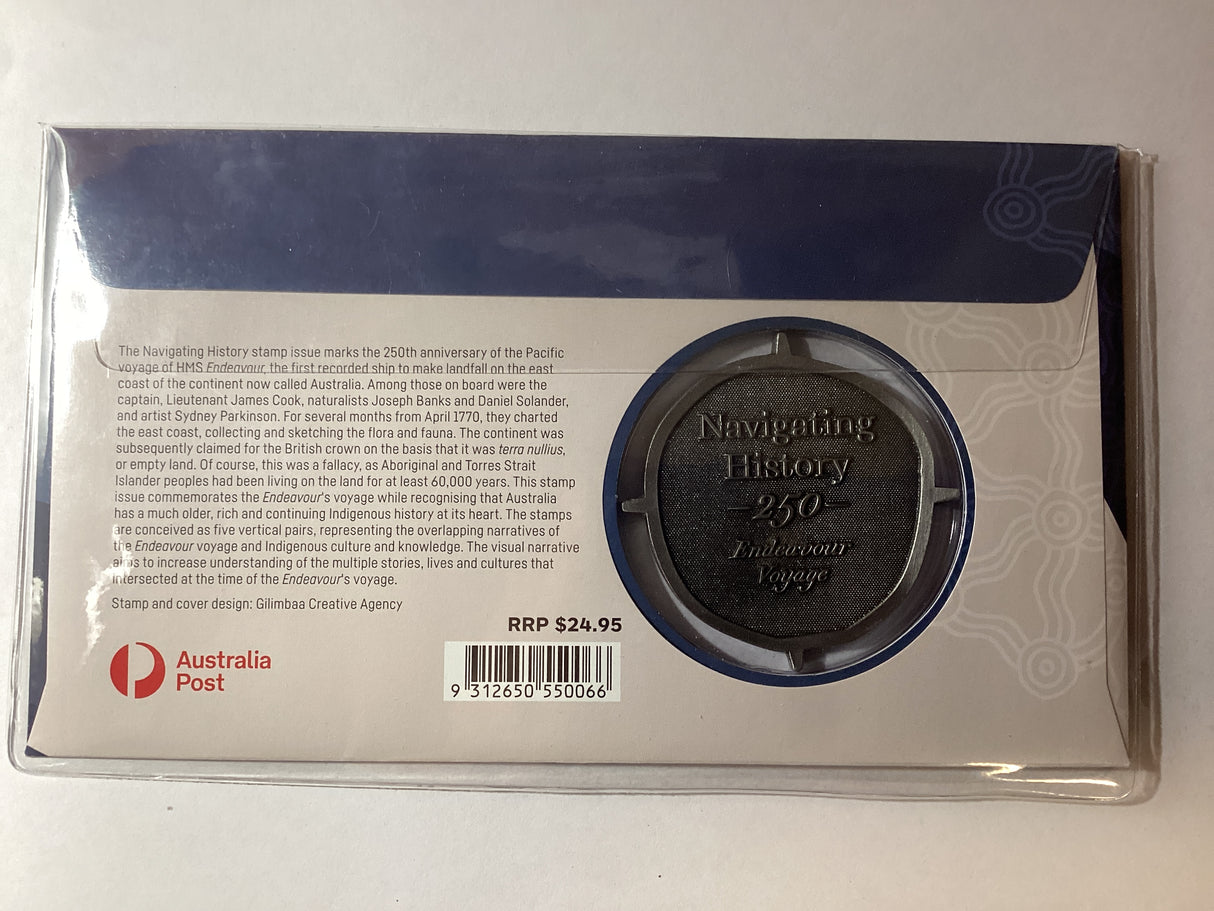 2020 PNC Medallion. Navigating History. 250 Years Endeavour Voyage. 2000 made.