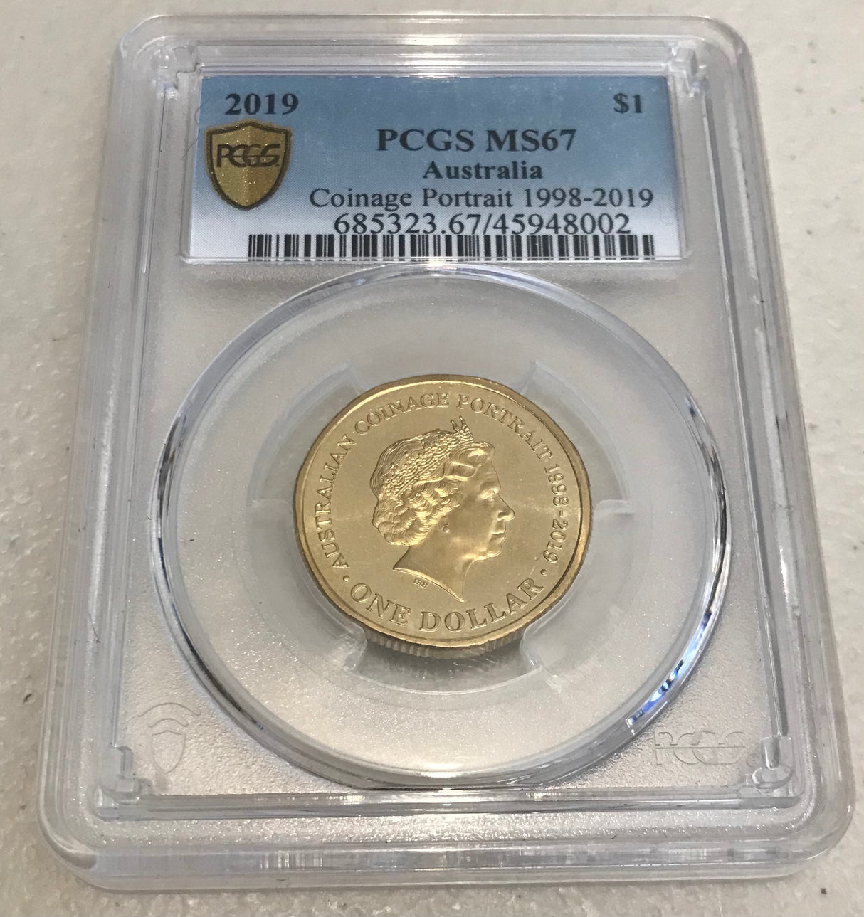 2019 $1 Coinage Portrait 1998-2019 MS67