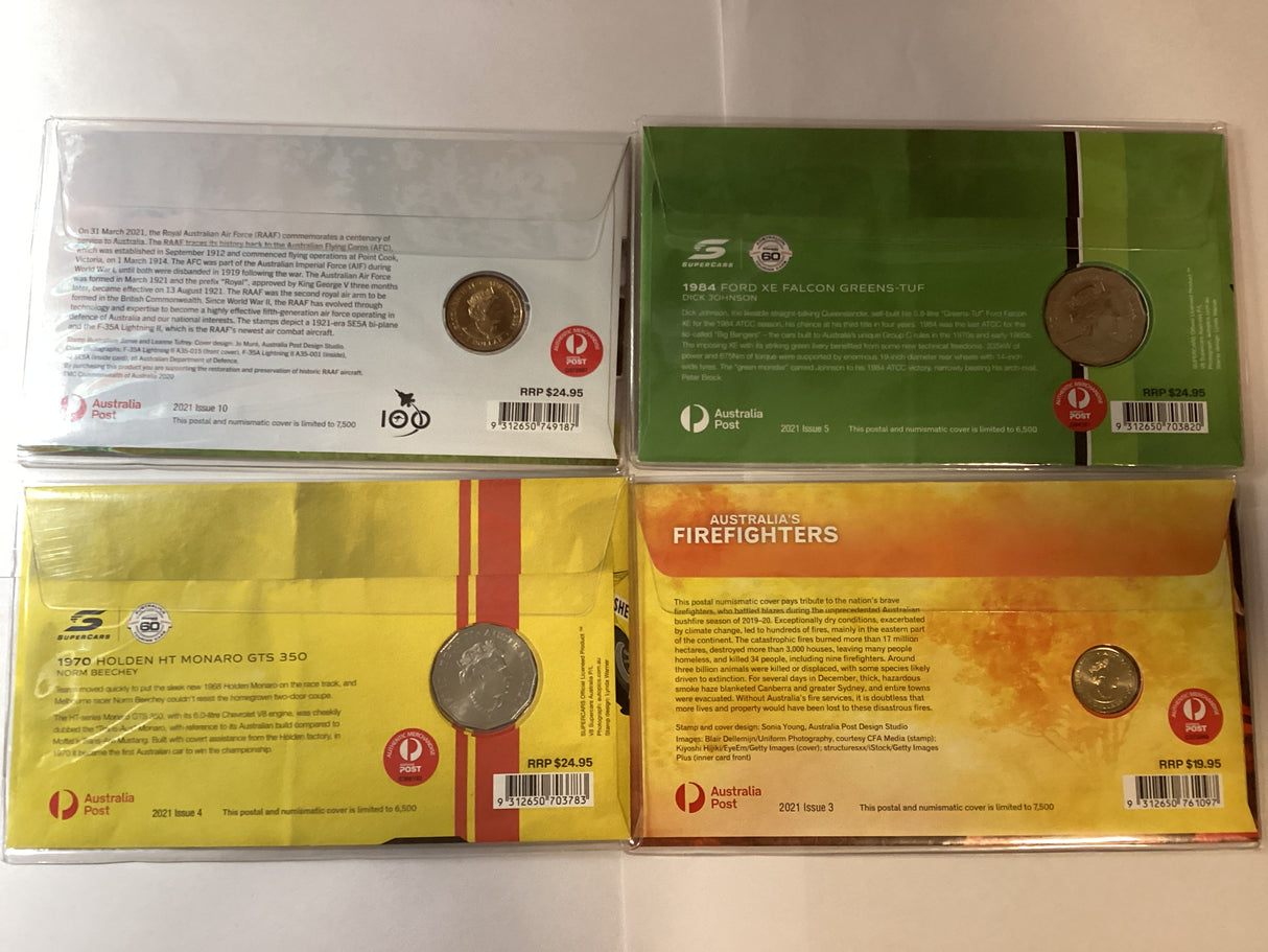 2021 Matching PNC quatro. Brisbane ANDA. RAAF Centenary/Monaro/Greens-Tuf/Firefighters.