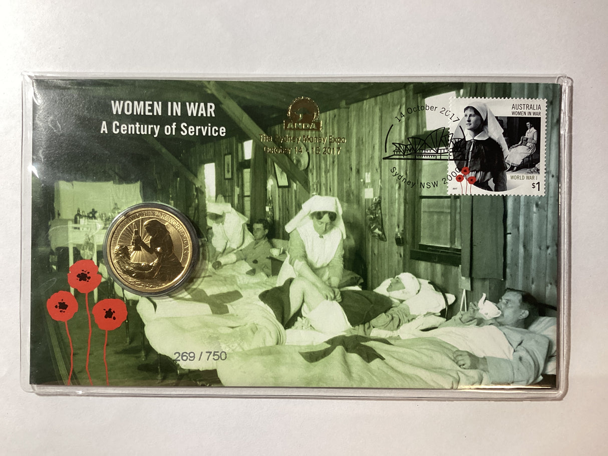 2017 $1 PNC. ANDA Sydney. Women in War. Centenary of Service. 750 made.