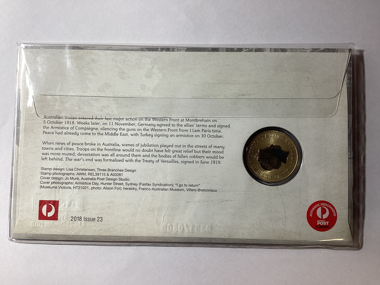 2018 $1 PNC. ANDA Sydney. Centenary of End of WW1. Armistice. 500 made.