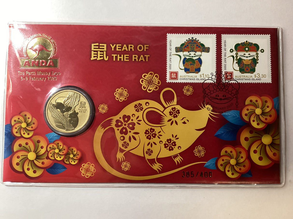 2020 $1 PNC. ANDA Perth. Year of the Rat. 400 made.