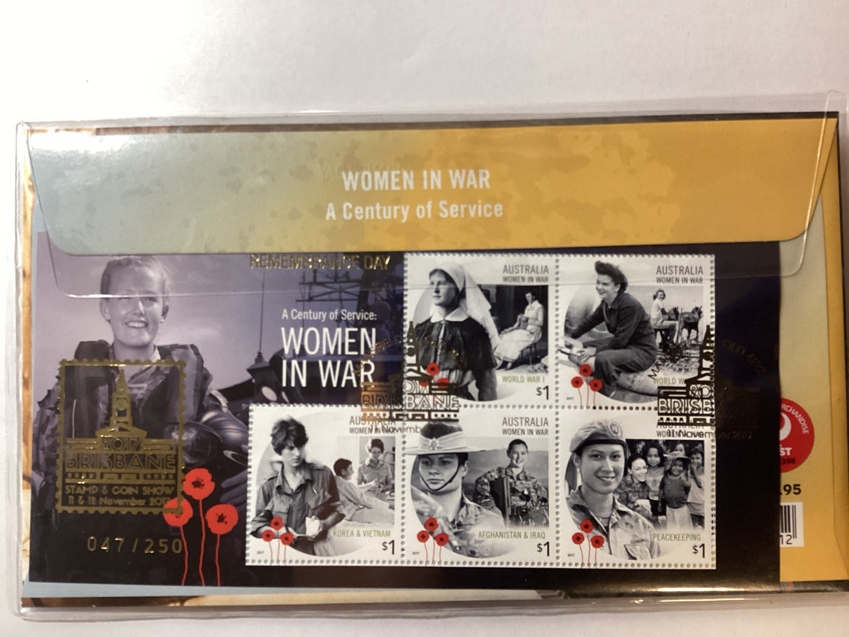 2017 $1 PNC. Brisbane Coin and Stamp Show. Women in War. Century of Service. 250 Made.