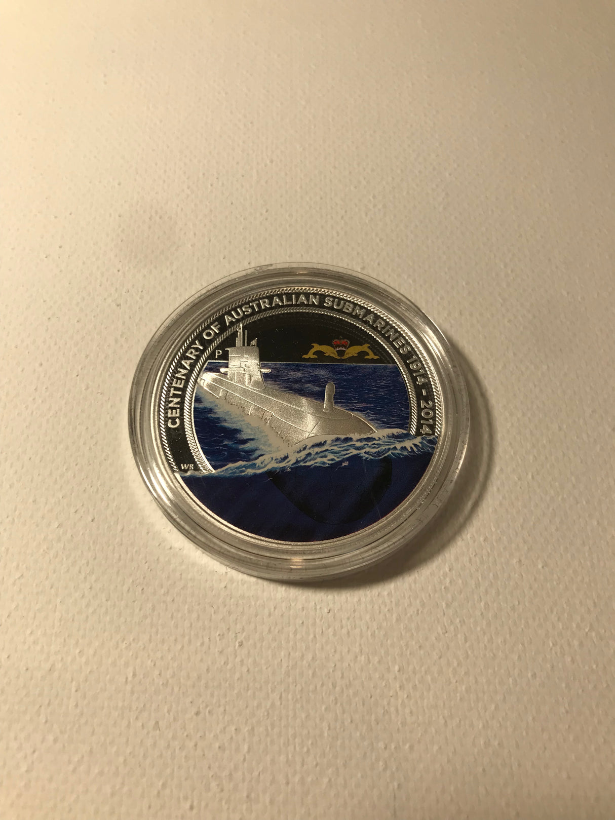 2014 Royal Australian Navy Submarine 1oz Silver Proof Coin and Badge Set