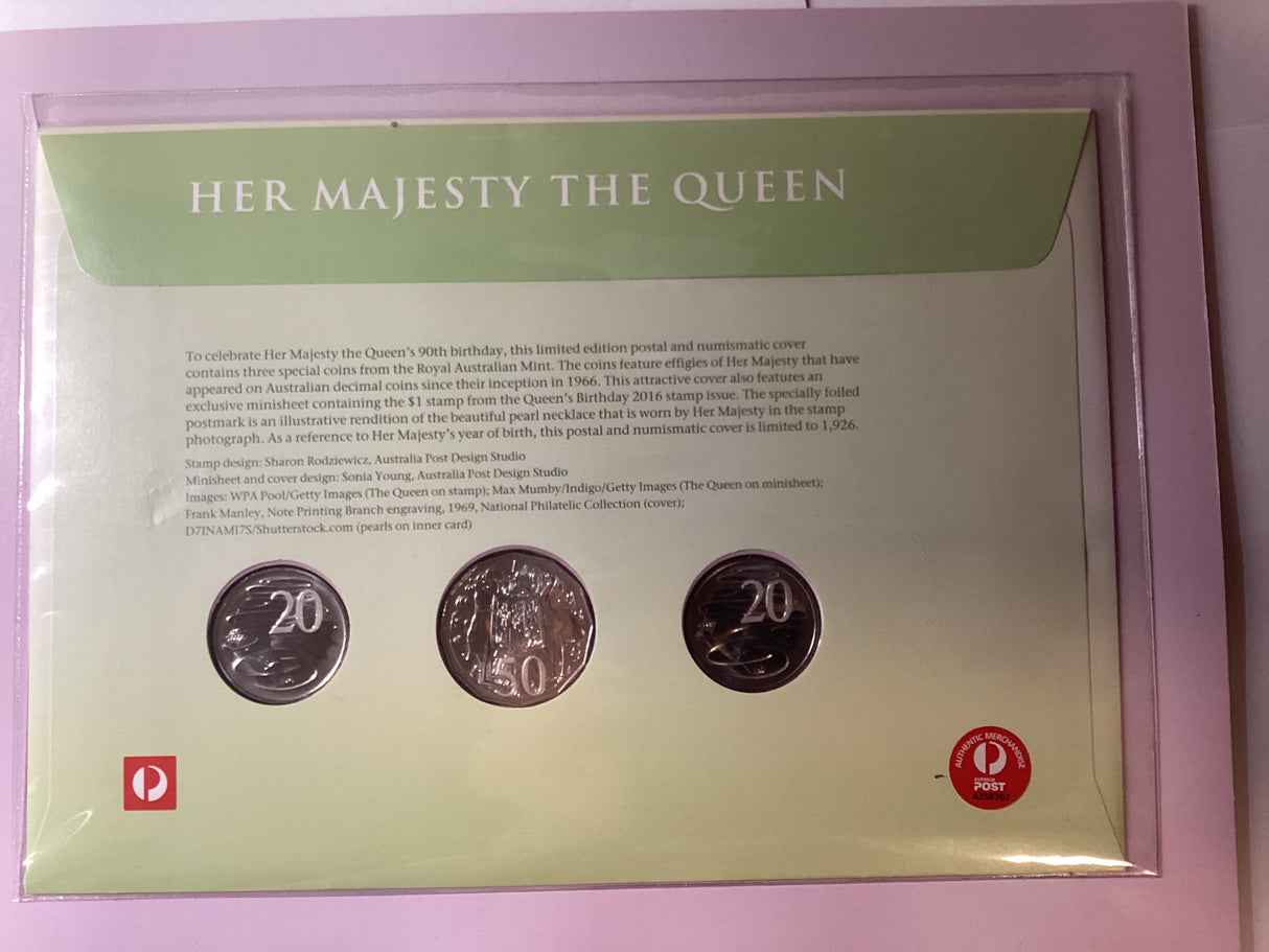 2019 Trio PNC. Her Majesty The Queen. 90th Birthday. Impressions. 1926 made.