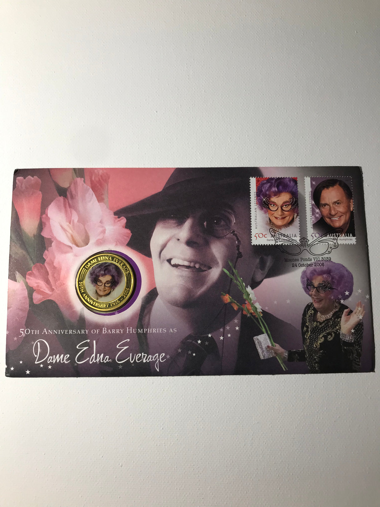 2006 50c PNC 50th Anniversary of Barry Humphries as Dame Edna