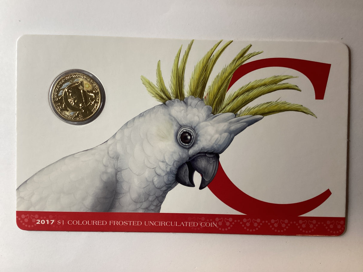 2017 $1 Coloured Frosted Uncirculated Coin. Alphabet Series. ‘C’ for Charming.