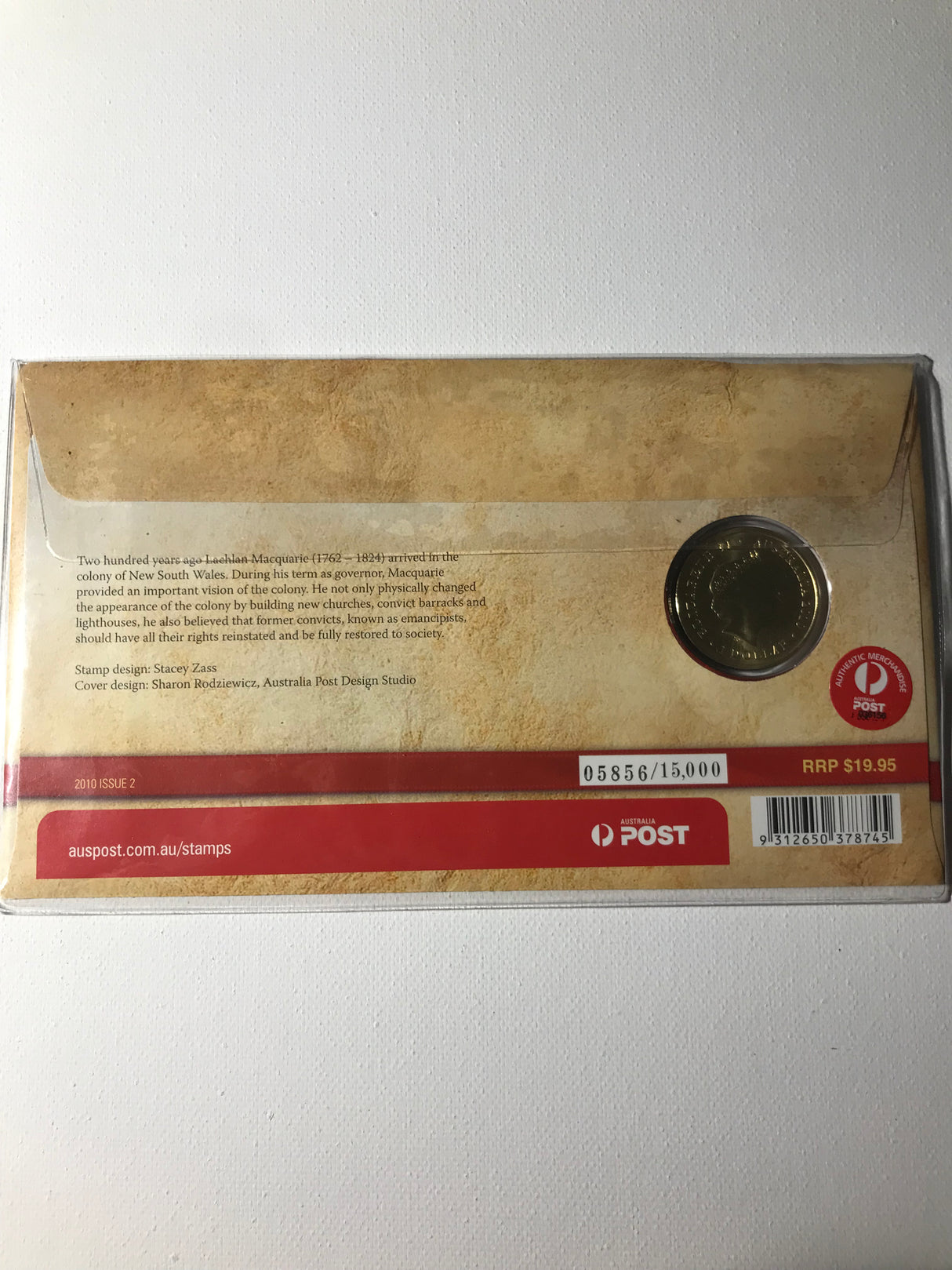 2010 $1 PNC A Bicentenary of Governor Lachlan Macquarie