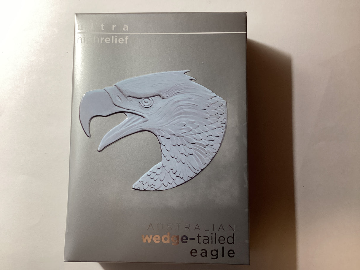 2022 $1 1oz Ultra High Relief Silver Proof Coin. Wedge-Tailed Eagle.