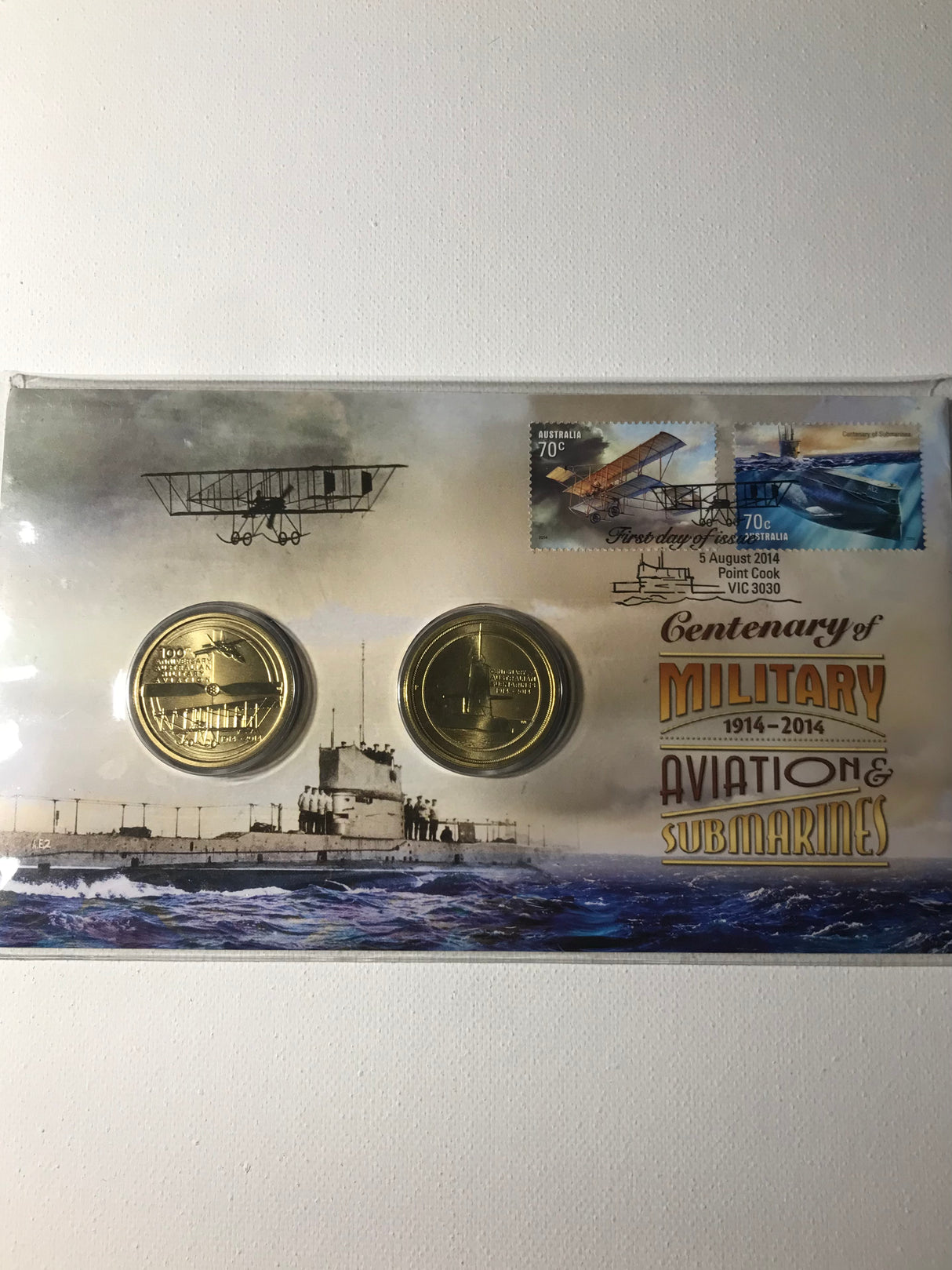 2014 $1 PNC Centenary of Military aviation and submarines