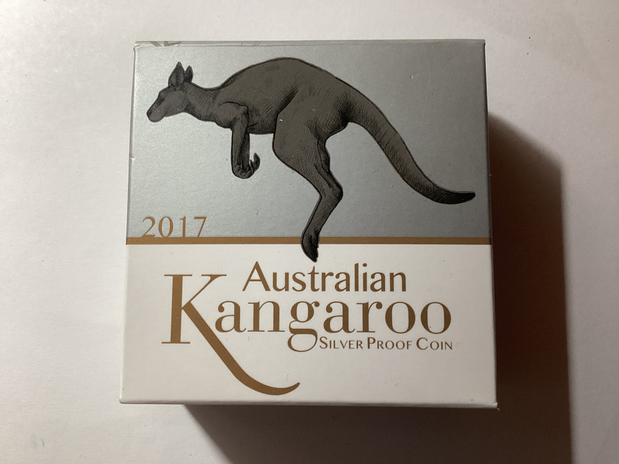 2017 25c 1/4 Ounce Silver Proof Coin. Australian Kangaroo.