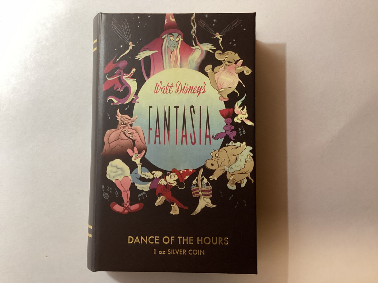 2020 $2 1oz Silver Proof Coin. New Zealand Mint. Fantasia. Dance of the Hours.