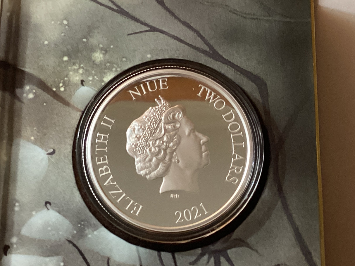 2021 $2 1oz Silver Proof Coin. New Zealand Mint. Fantasia. The Sorcerer’s Apprentice.
