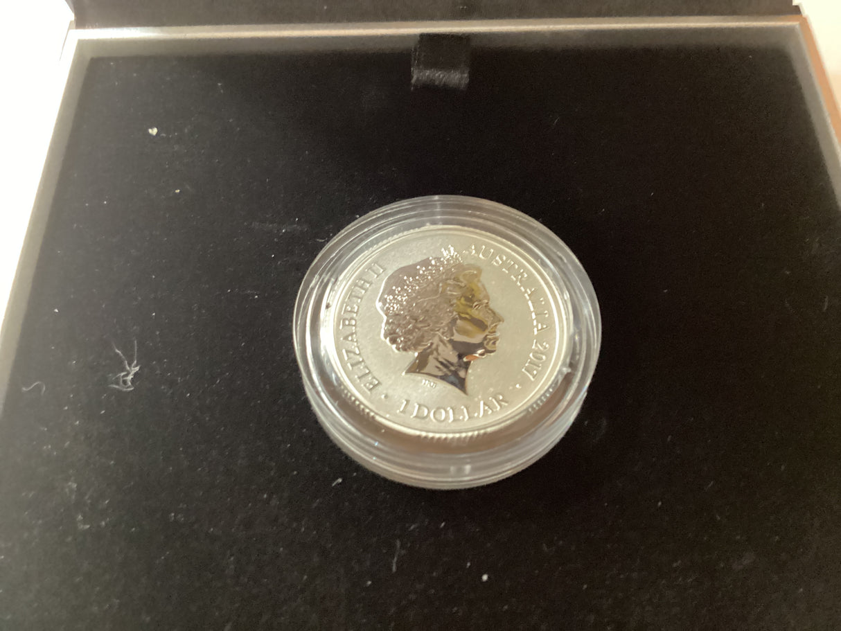 2017 $1 Fine Silver Coloured Proof Coin. Alphabet Series. ‘C’ for Charming.