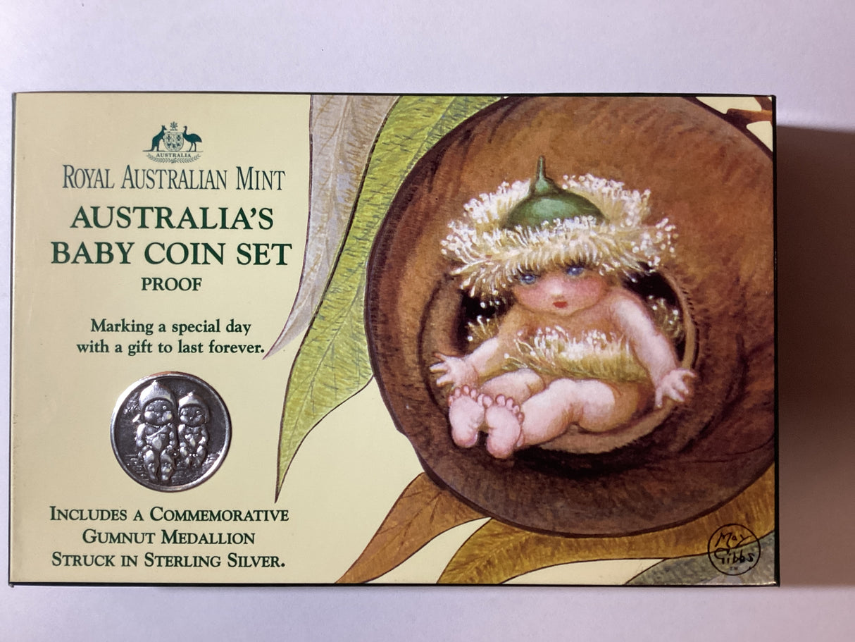 1995 Australian Baby Proof Set. Including Gumnut Medallion.