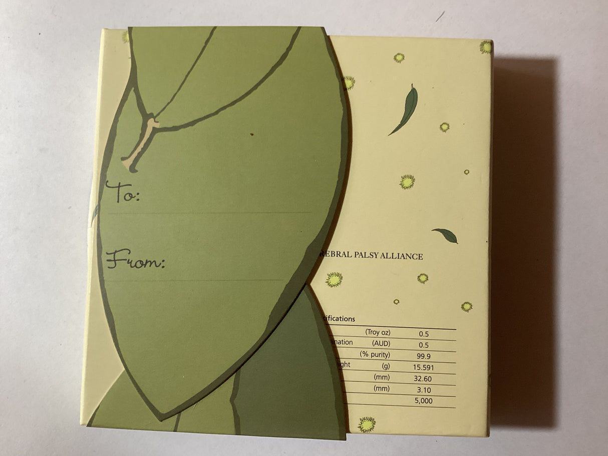 2015 50c 1/2oz Silver Proof Coloured Coin. Snugglepot and Cuddlepie.