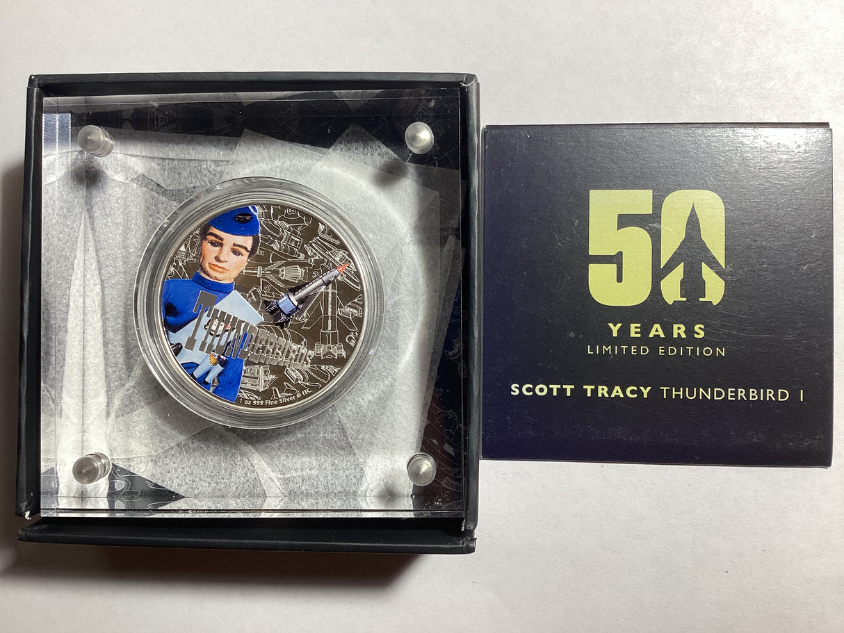2015 $2 50 Years of Thunderbirds Limited Edition. Scott Tracy. Thunderbird 1.