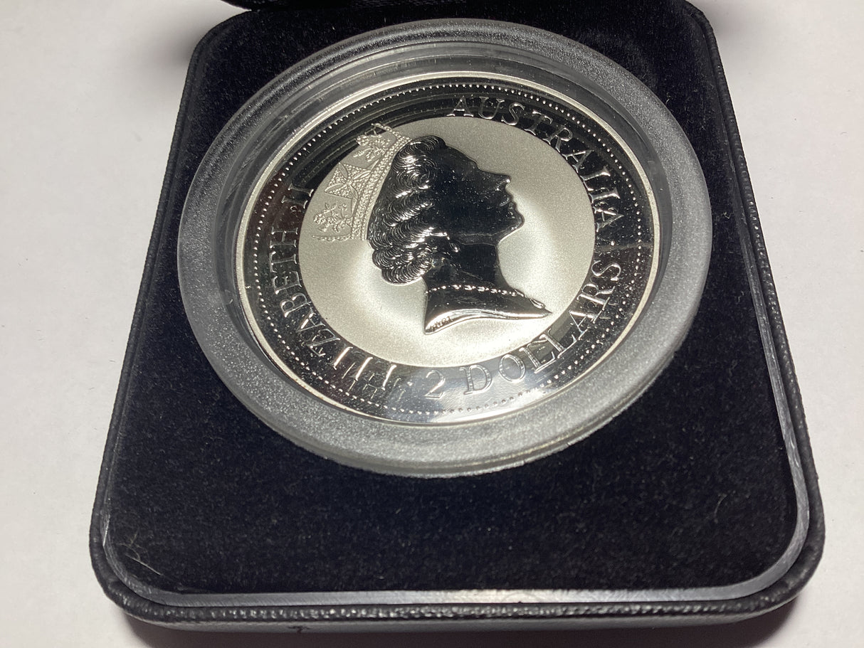1992 $2 2oz Silver Special Kookaburra. NAA Coin Fair Sydney. Holey Dollar Privy Mark. 1000 made.