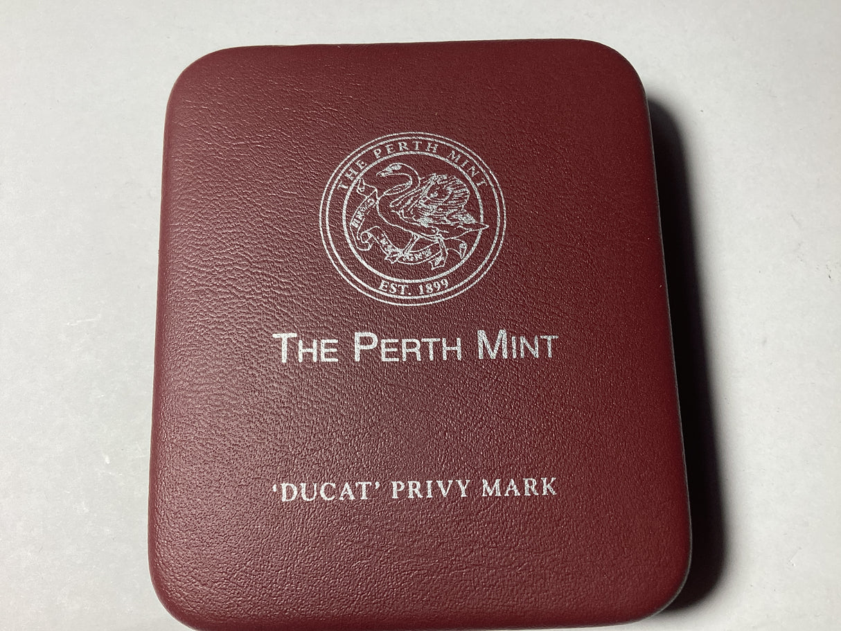 1996 $2 2oz Silver Kookaburra. Ducat Privy Mark. 1500 made