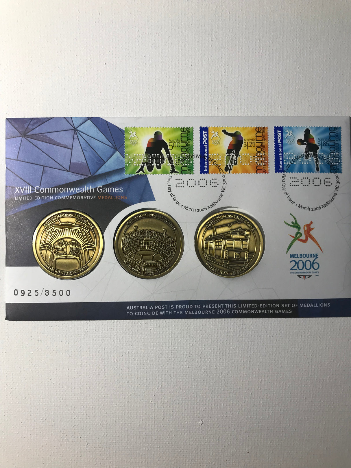 2006 PMC. XVII Commonwealth Games Set. 3500 Made