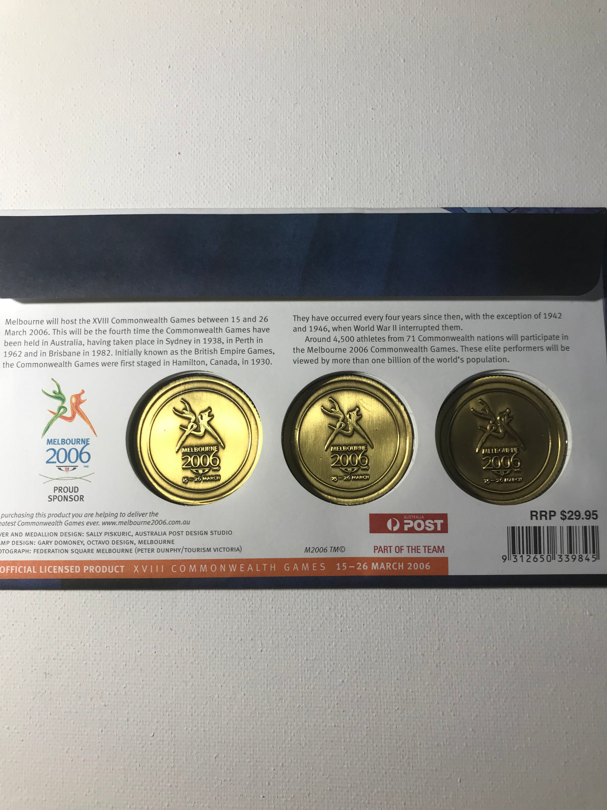 2006 PMC. XVII Commonwealth Games Set. 3500 Made