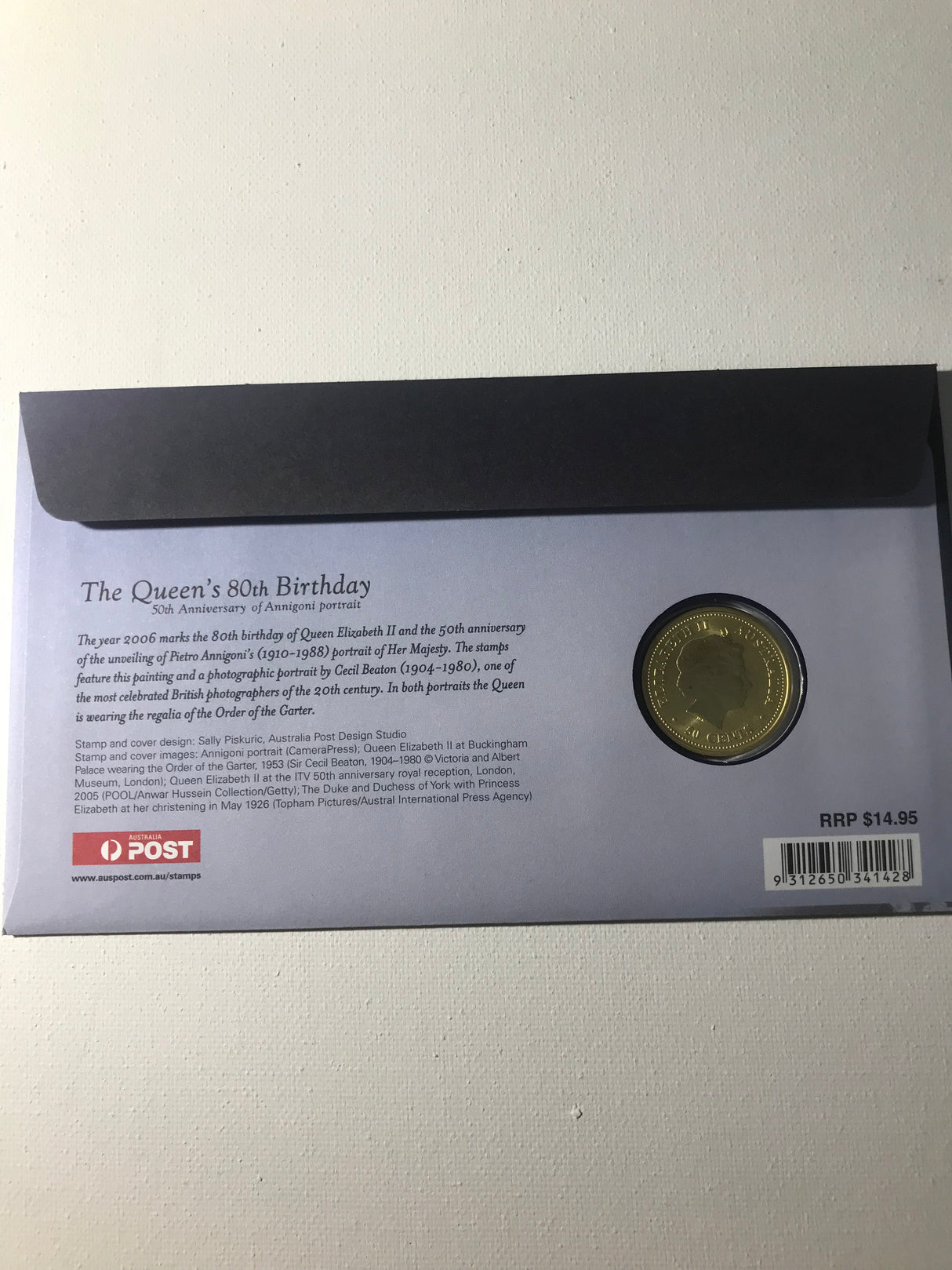 2006 PNC 50c 50th Anniversary of Annigoni Portrait. Queen's 80th Birthday