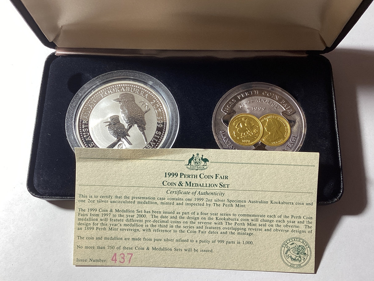 1999 Perth Coin Fair Coin & Medallion Set.