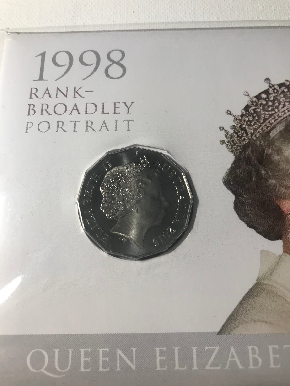 2016 PNC 50c. 1998 Rank-Broadley Portrait. Queen Elizabeth's 90th Birthday