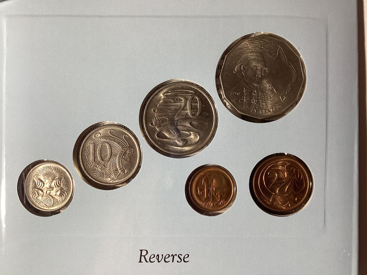 1970 Australian Uncirculated Coin Set. Sherwood.