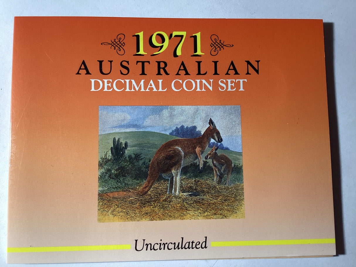 1971 Australian Uncirculated Coin Set. Sherwood.