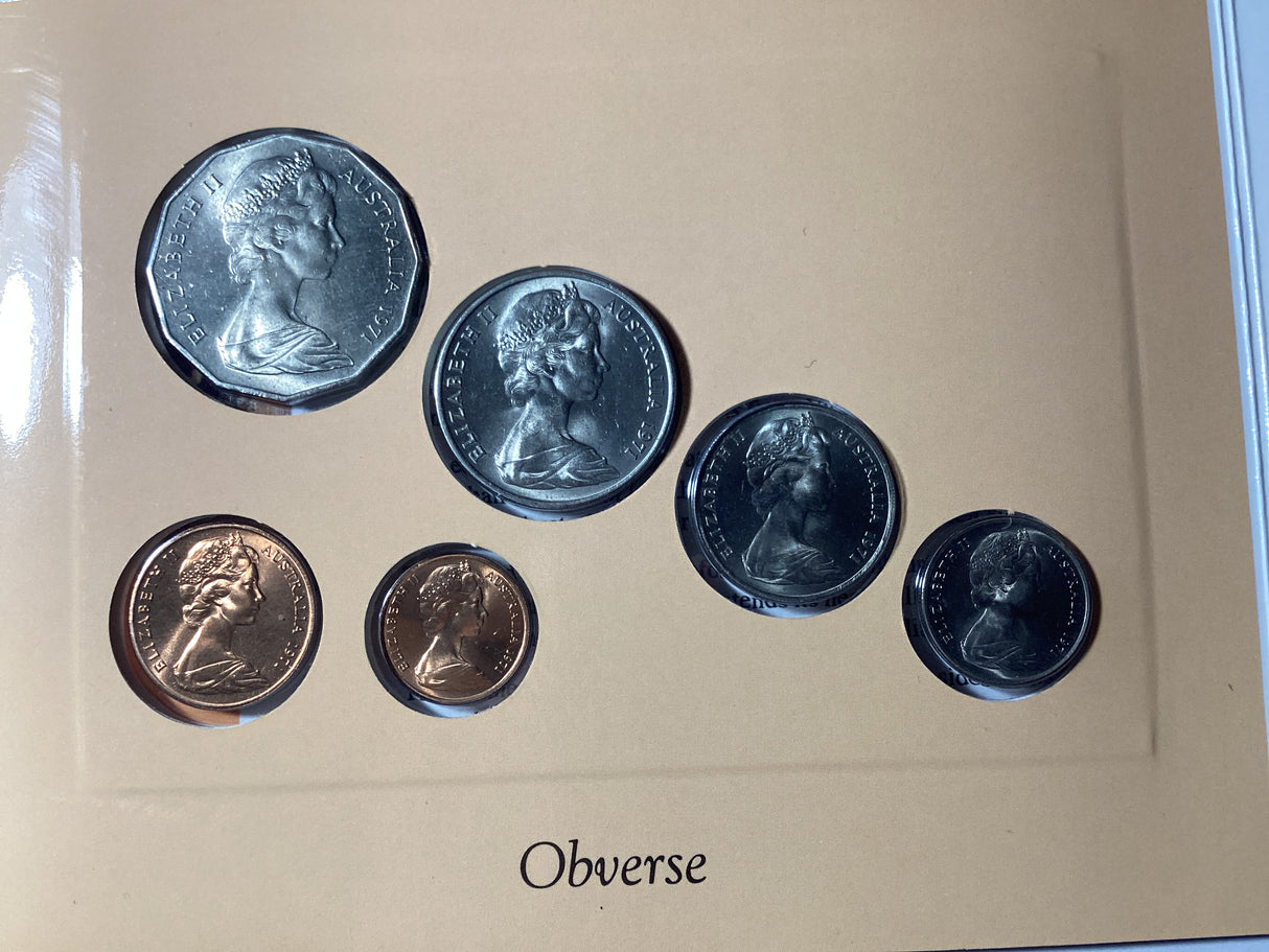 1971 Australian Uncirculated Coin Set. Sherwood.