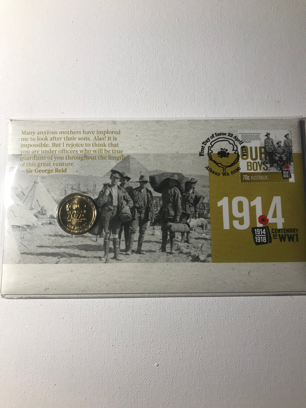2014 PNC $1. Centenary of World War 1. Our Boys