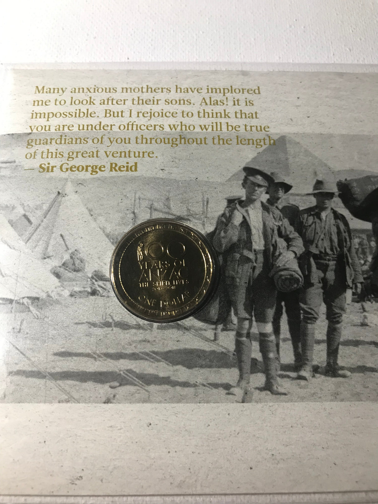 2014 PNC $1. Centenary of World War 1. Our Boys