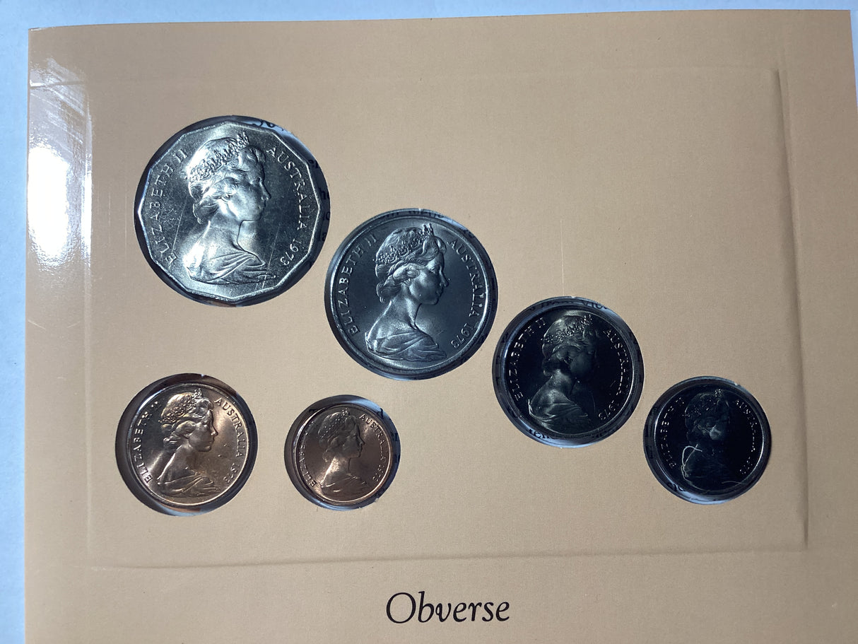 1973 Australian Uncirculated Coin Set. Sherwood.