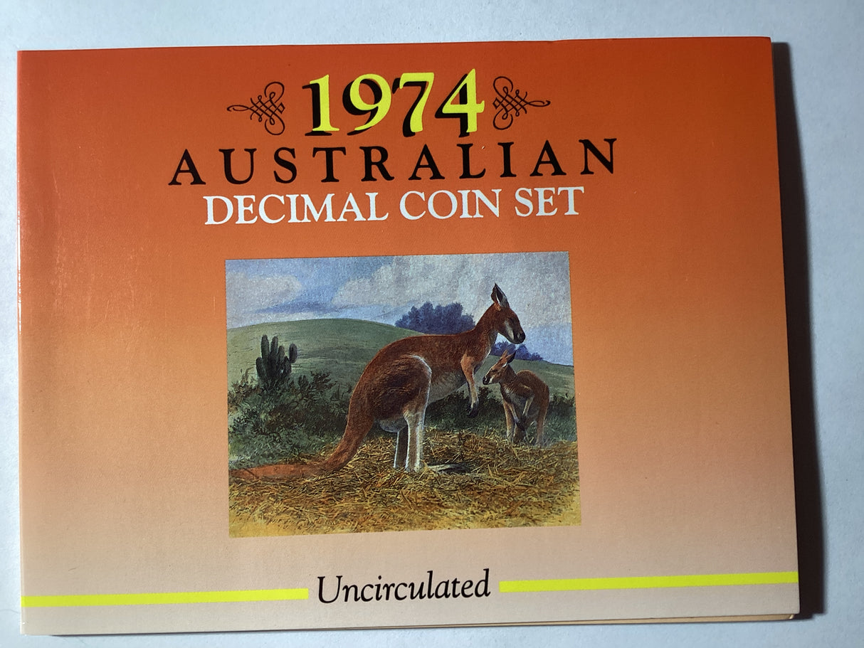 1974 Australian Uncirculated Coin Set. Sherwood.