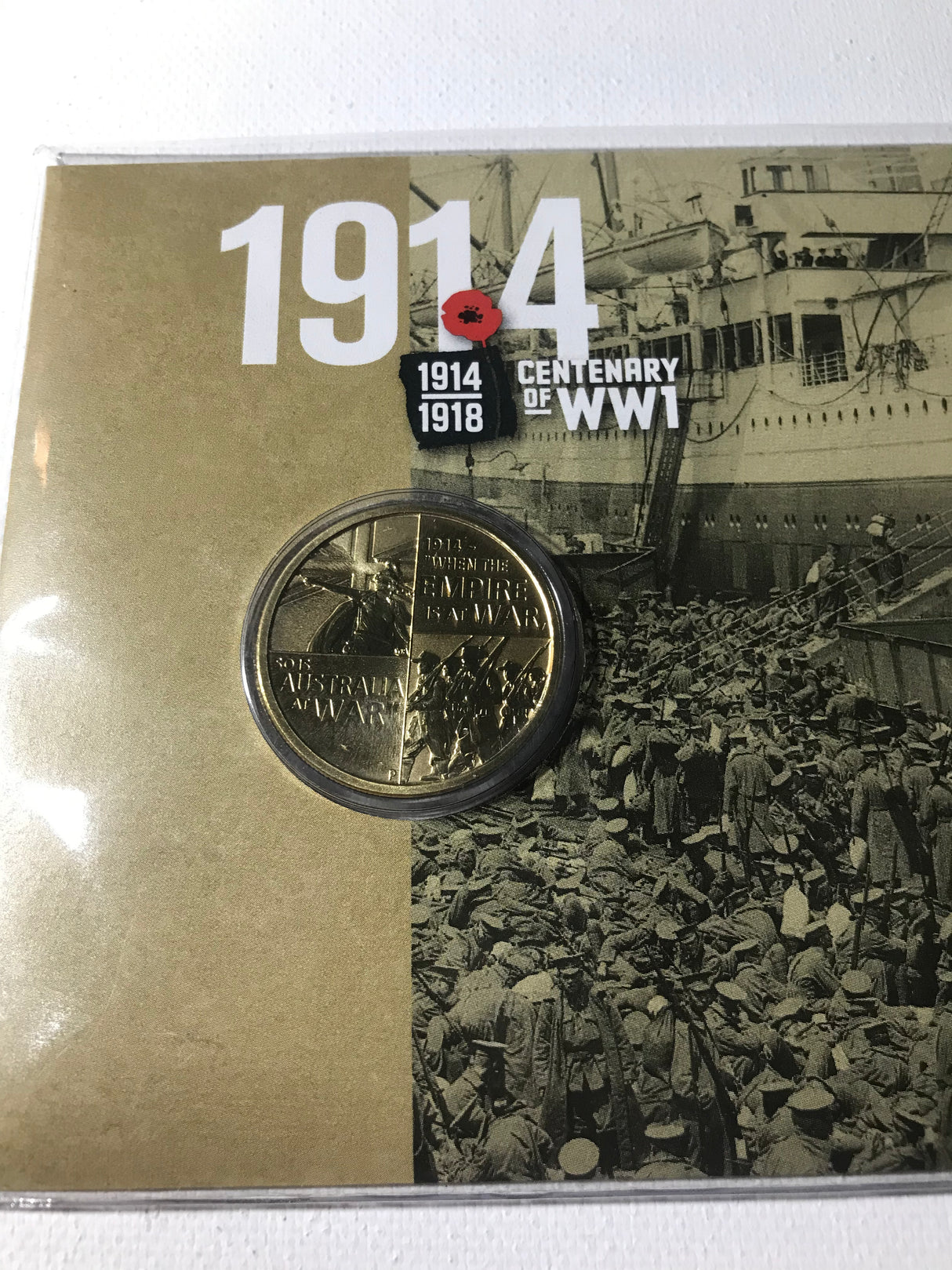 2014 PNC $1. Centenary of World War 1. War Declared.