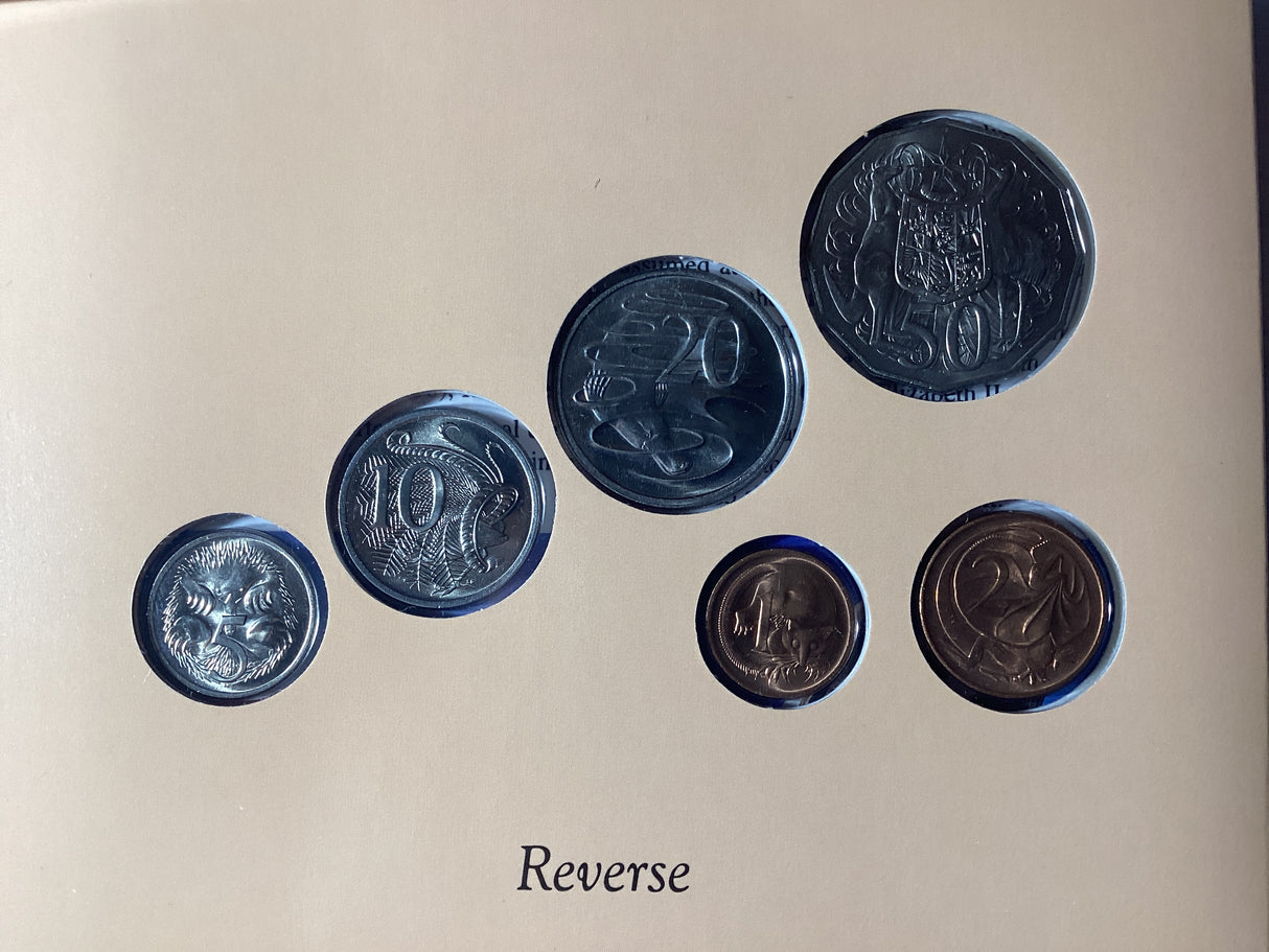 1975 Australian Uncirculated Coin Set. Sherwood.