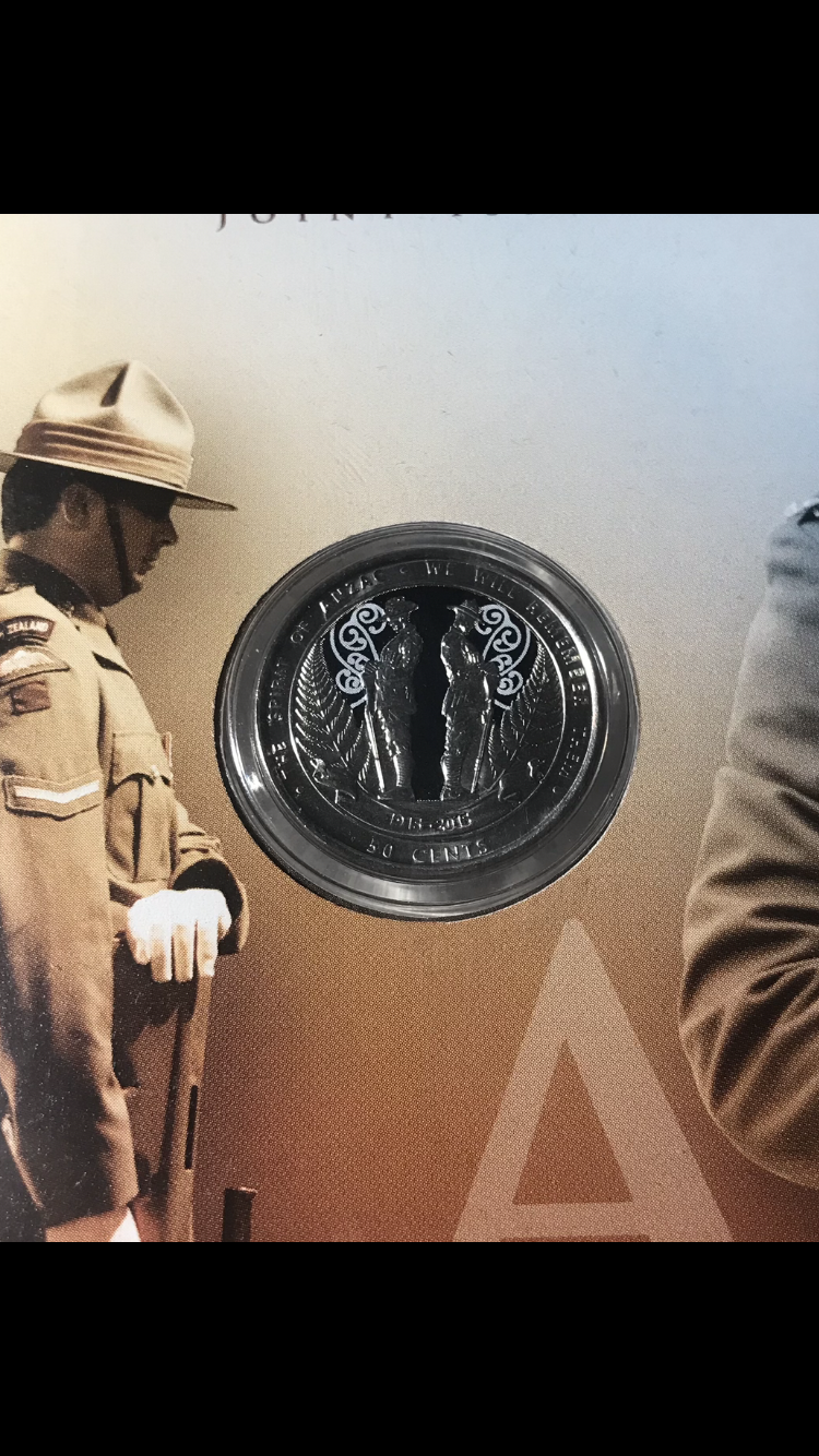 2015 PNC 50c. Australia New Zealand Joint Issue. Anzac
