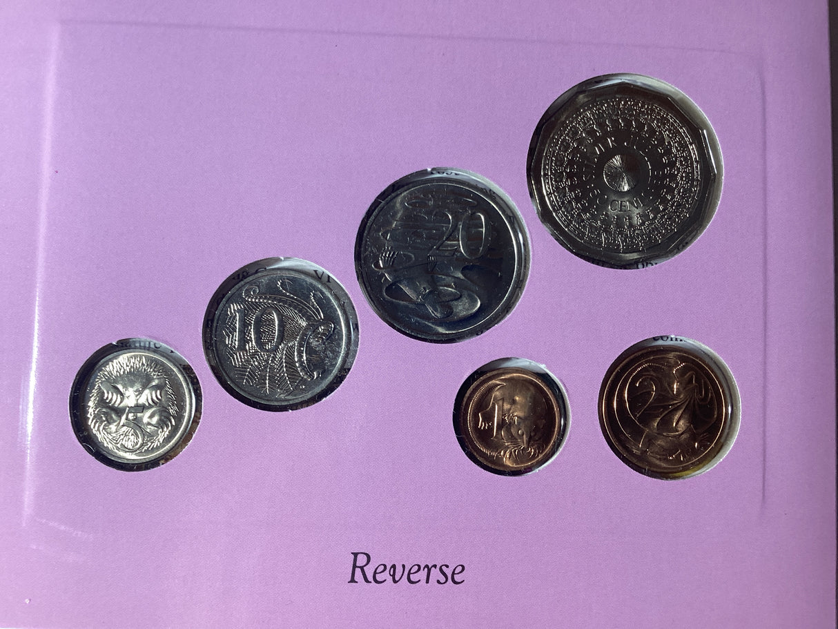 1977 Australian Uncirculated Coin Set. Sherwood.