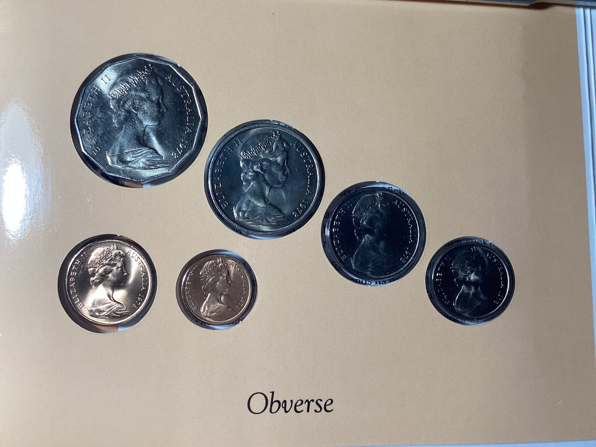 1978 Australian Uncirculated Coin Set. Sherwood.