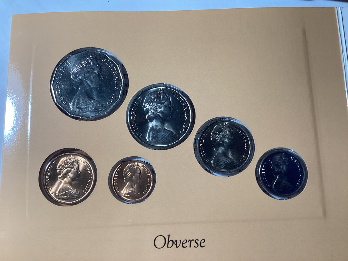 1980 Australian Uncirculated Coin Set. Sherwood.