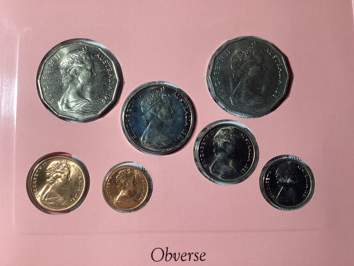 1981 Australian Uncirculated Coin Set. Sherwood.