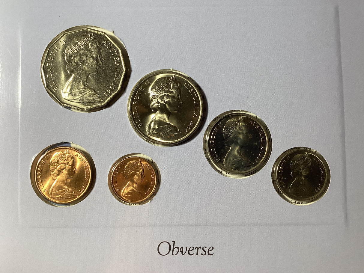 1982 Australian Uncirculated Coin Set. Sherwood.